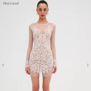 For Love & Lemons Luau Mini Dress White (XXS)